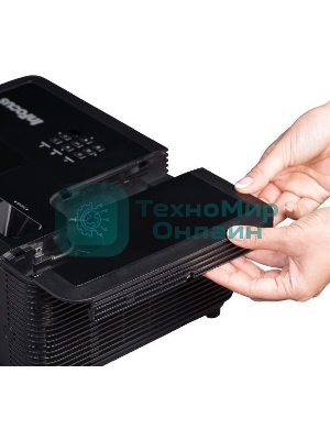 Проектор INFOCUS IN2134 DLP, 4500 ANSI Lm, XGA(1024х768), 28500:1, 1.48-1.93:1, 3.5мм in, Composite video, VGAin, HDMI 1.4aх3 (поддержка 3D), USB-A (для SimpleShare и др.),лампа 15000ч.(ECO mode), 3.5мм out, Monitor out(VGA),RS232,RJ45,21дБ, 4,5 кг