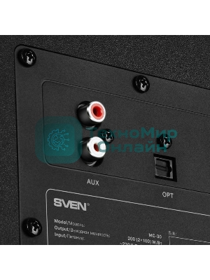 Акустическая система SVEN АС MC-30, черный (200 Вт, Bluetooth, пульт, Optical)