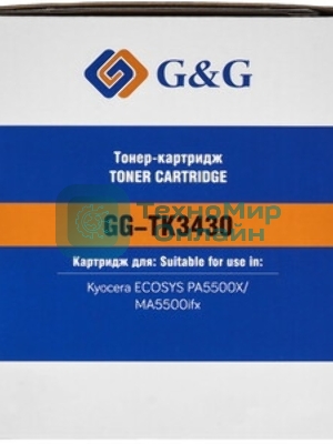 Картридж лазерный G&G GG-TK3430 TK-3430 черный (25000 стр.) для Kyocera ECOSYS PA5500X/MA5500ifx
