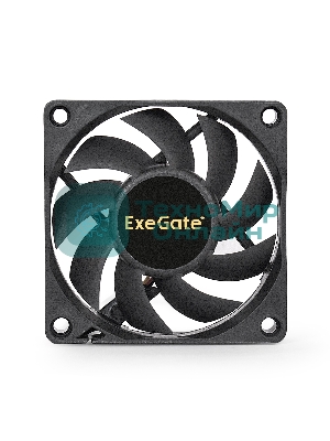 Вентилятор для корпуса ExeGate EX07015H3PM черный, 70 мм, 3000 об/мин, 26 дБ, 3 pin