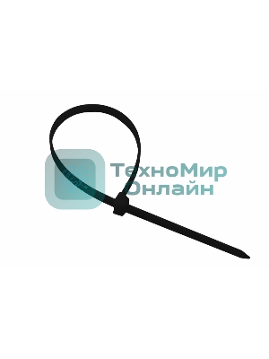 Хомут-стяжка кабельная нейлоновая Rexant 700 x9,0 мм, черная, упаковка 100 шт. 07-0701-9