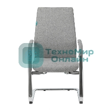 Кресло офисное Бюрократ JONS-LOW-V/CASHGREY на полозьях серый