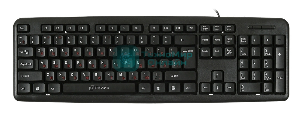 Клавиатура Oklick 90MV2 проводная, USB Type-A, чёрный