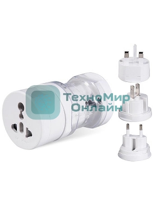 Сетевой универсальный переходник RL-008 Англия-Америка-Европа (3x1)