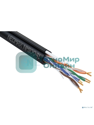Кабель NEOMAX NM10041 Кабель UTP cat.5e 4 пары (305 м) 0.50мм внешний с тросом