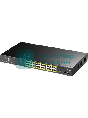 Коммутатор Cudy GS1028PS2 (L2) 24x1 Гбит/с 2SFP 24PoE+ 300W неуправляемый