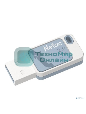 Флешка USB Netac UA31 (NT03UA31N-008G-20BL), 8Gb, USB 2.0, R/W 110/45, синий/белый