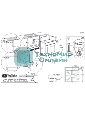 Духовой шкаф электрический Electrolux EOD4P57H черный