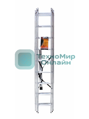 Лестницы, стремянки Вихрь Лестница алюминиевая трехсекционная ЛА 3х9