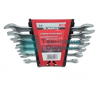 Набор рожковых ключей Matrix (6-22 мм) 8 шт.