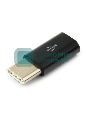 Переходник Cablexpert Переходник USB, USB Type-C/USB MicroB (F), пакет (A-USB2-CMmF-01)