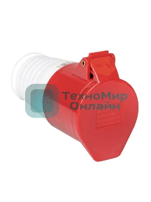 Розетка кабельная 16А 380В 3P+РЕ+N IP44 (215) EKF ps-215-16-380