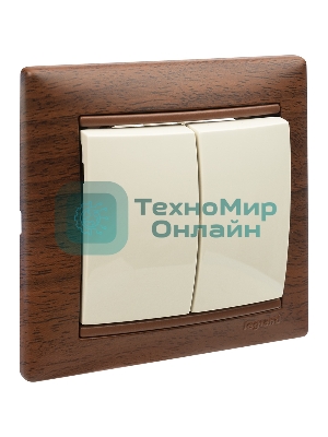 Выключатель Legrand 774305 Valena двухклавишный 10 AX(слоновая кость)