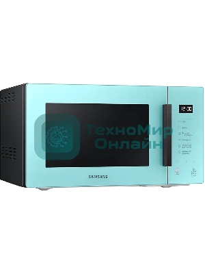 Микроволновая печь Samsung MG23T5018AN/BW голубой, 23 л, 800 Вт, переключатели - сенсор