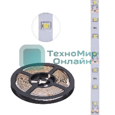 Лента светодиодная 5 м 12 В 2835 6500 К IP23 60 LED/м для БП с клеммами LAMPER