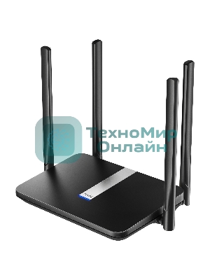 Роутер беспроводной Cudy LT500 AC1200 10/100BASE-TX/4G cat.4 черный