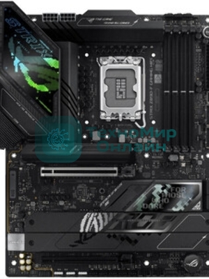 Материнская плата ASUS ROG STRIX Z890-F GAMING WIFI, LGA 1851, Intel Z890, 4xDDR5, 4xSATA, 5xM.2, 1xPCIe 5.0 x16, 1xPCIe 4.0 x4, 1xHDMI, 1xDP, 2xUSB-C, 1x 2.5Gb LAN, 4xUSB-A 3.2 Gen 1, 4xUSB-A 3.2 Gen 2, 2xUSB-A 2.0, 2xUSB-C Thunderbolt 4, 2x3.5 мм, 7.1, ATX