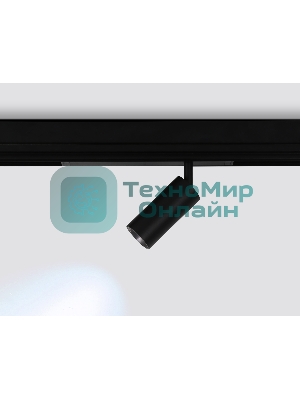 Управляемый светодиодный светильник для шинопровода Magnetic Ambrella light GL1212 BK черный IP20 12W 3000K-6400K 220V 36° D45*100 (Без ПДУ)