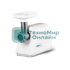 Мясорубка электрическая Ротор Дива ЭМШ 35/300-1 белый, 1500 Вт, 0.58 кг/мин, защита от перегрузки, насадки - 1