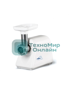 Мясорубка электрическая Ротор Дива ЭМШ 35/300-1 белый, 1500 Вт, 0.58 кг/мин, защита от перегрузки, насадки - 1
