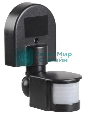 Детектор движения ДД 008 1100Вт угол обз. 180град. дальн. 12м IP44 черный IEK LDD10-008-1100-002