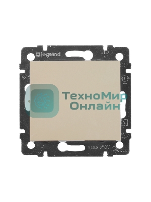 Механизм переключателя 1-кл. СП Valena проходн. на 2 напр. сл. кость Leg 774306