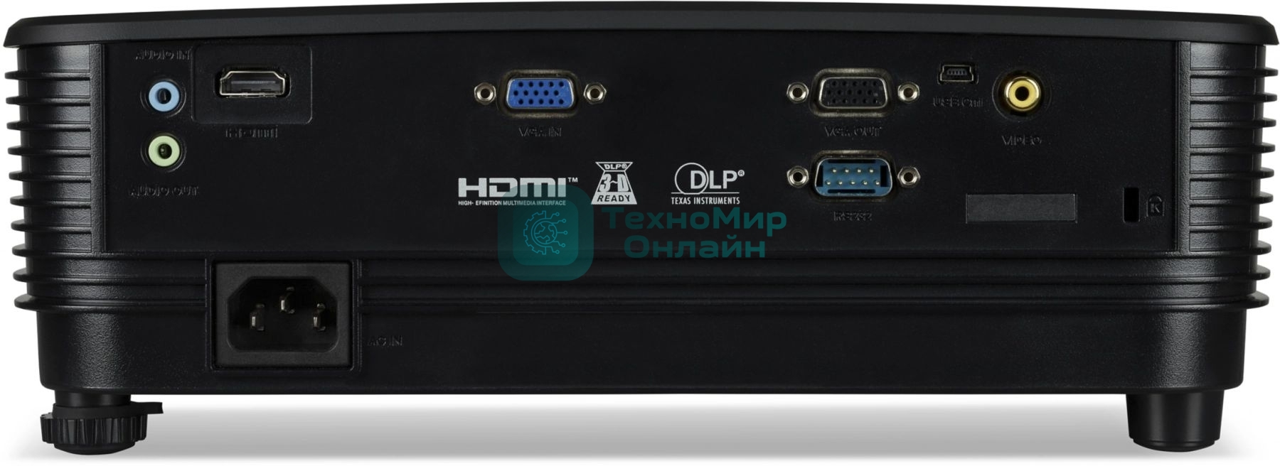 Проектор Acer X1123HP черный (DLP, 800x600, 4000Lm, 1.96-2.15:1, 20000:1, VGA, HDMI, Composite, USB-B) (MR.JSA11.001)