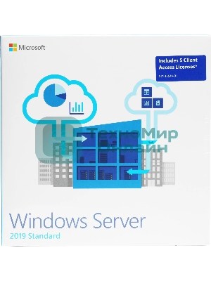 Операционная система Microsoft Windows Server 2019 Std 5 Clt 64 bit Eng BOX (P73-07680)
