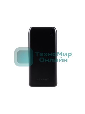 Портативный аккумулятор Rexant Power Bank (аккумуляторная батарея) 20000 mAh с Quick Charge и Power Delivery, черное