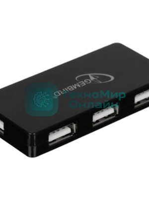 USB-концентратор Gembird UHB-U2P4-03, USB 2.0, USB 4 порта, USB