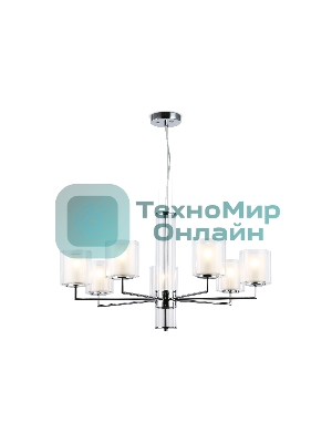 Люстра Ambrella light LH56003/7 СH/FR хром/белый матовый E14*7 max 40W D790*1260