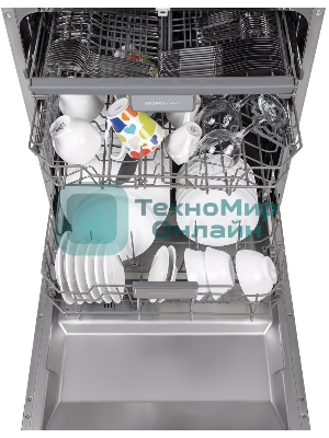 Встраиваемая посудомоечная машина HOMSair DW67M, черный, 59.8 см, 14 компл., 47 дБ, класс A++