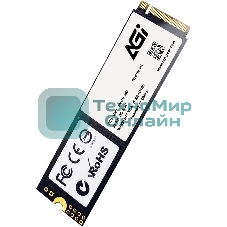 Накопитель SSD AGI AGI1T0G43AI818, 1Tb, PCIe 4.0 x4, M.2 2280, NVMe, R/W 4700/2800