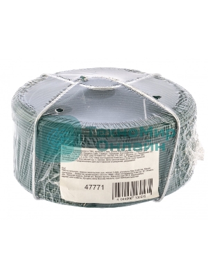 Проволока с ПВХ покрытием Сибртех, зеленая 1,2 мм, длина 50 м