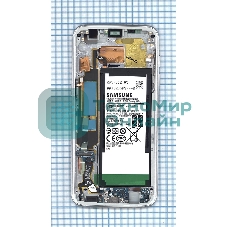 Дисплей для Samsung Galaxy S7 Edge SM-G935FD белый с рамкой и аккумулятором