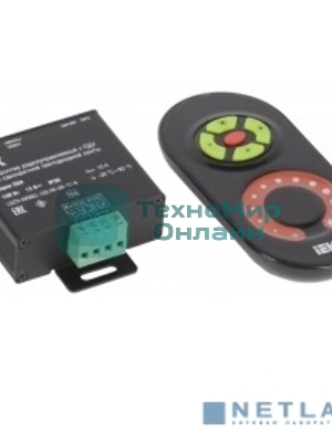Контроллер с ПДУ радио MONO 1 канал 12В 10А 120Вт черный Iek LSC1-MONO-120-RF-20-12-B