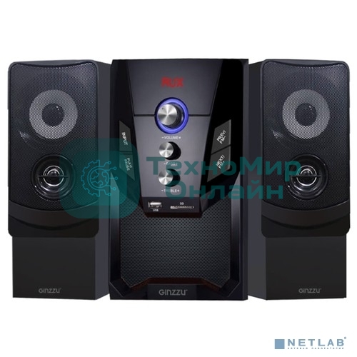 Акустическая система 2.1, 50W/BT/USB/SD/FM/ДУ Ginzzu GM-415
