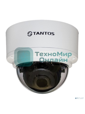 Уличная 2 мегапиксельная купольная антивандальная IP-камера Tantos TSi-Ve25VPA 2.8-12 мм