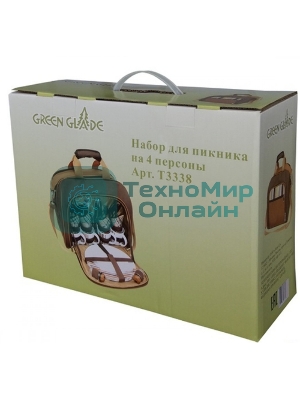 Набор для пикника GREEN GLADE 3338 34пр 15л