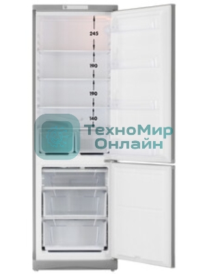 Холодильник Indesit ES 18 GA серебристый двухкамерный 233/85л морозилка снизу