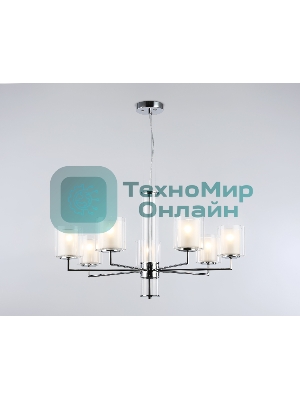 Люстра Ambrella light LH56003/7 СH/FR хром/белый матовый E14*7 max 40W D790*1260