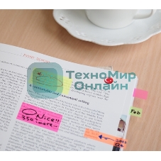 Закладки самоклеящиеся, индексы пластиковые Stick`n 21346 8 цветов в упаковке, 25 листов, на линейке 12x45мм, прямоуг+12x42мм, стрелки, европодвес