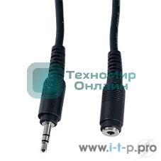 Кабель PERFEO Кабель Jack 3.5 мм вилка - Jack 3.5 мм розетка, длина 2 м