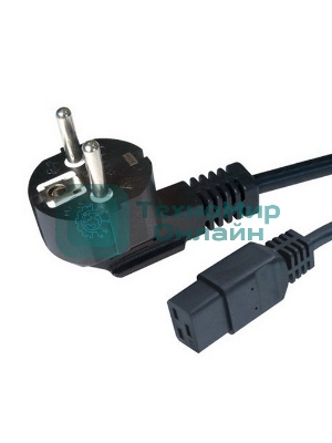 Кабель питания для UPC Gembird/Cablexpert, 1.8м, Schuko-С19, 16А, черный, с заземлением