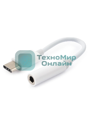 Переходник Cablexpert Переходник USB, USB Type-C/Jack3.5F, пакет (CCA-UC3.5F-01-W)