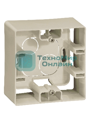 Legrand 672520 Коробка накладного монтажа - 1 пост - Etika - слоновая кость