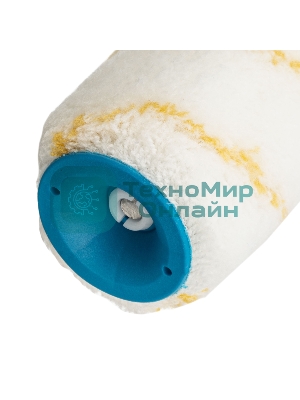 Валик в сборе Matrix полиакрил желтая полоса, 180 мм, ворс 12 мм, D 48 мм, D ручки 8 мм