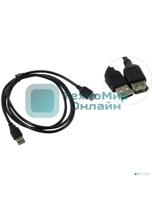 Кабель-удлинитель TELECOM USB2.0 Am-->Af 1,5 м черный TUS6990-1.5M