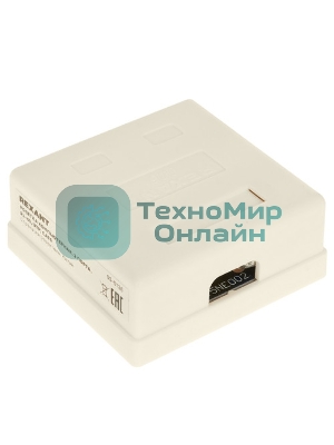 Розетка компьютерная внешняя Rexant 1-порт RJ-45 (8P8C), UTP неэкранированная, категория 6