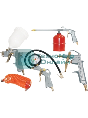 Пневматическое оборудование FUBAG Набор пневмоинструмента 5 предметов (к/р с верхним бачком) 120101